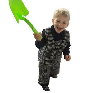 Lined Wool Pant and Vest Toddler Suit